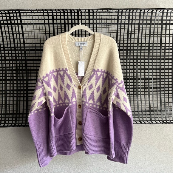 Derek Lam Bonnie Fair Isle Cardigan - Picture 1 of 9